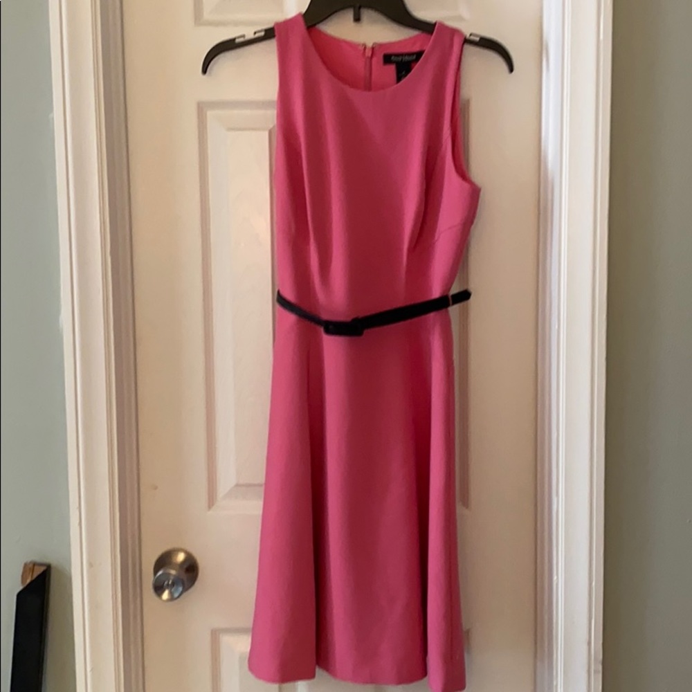 Pink midi dress
